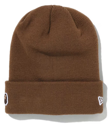 BAPE Ape Head One Point New Era Knit Beanie Brown