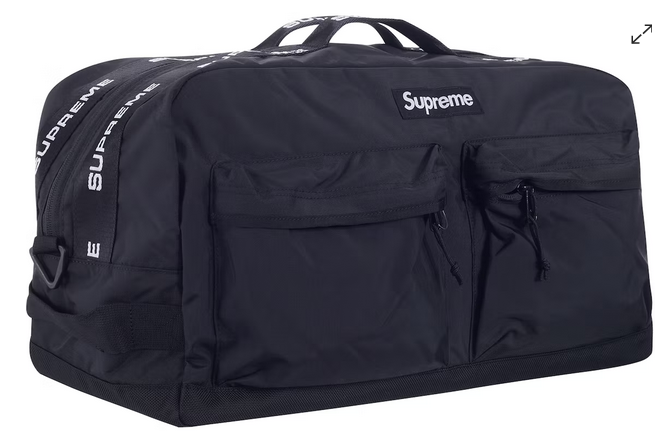 Supreme duffle bag ss17 on sale black