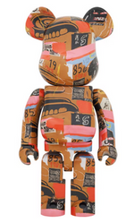Load image into Gallery viewer, Bearbrick Andy Warhol x JEAN-MICHEL BASQUIAT #2 1000%
