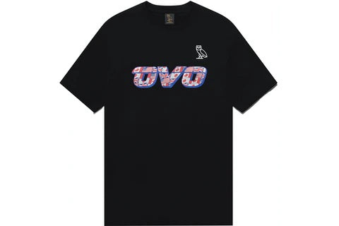 OVO Flag Runner T-shirt Black