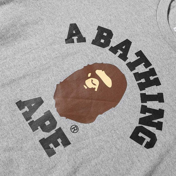 A Bathing Ape Long Sleeve College Tee