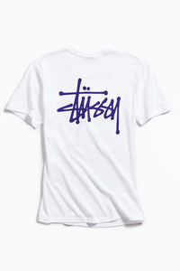Stussy Basic T-shirt White/Purple