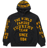 Load image into Gallery viewer, Supreme Team Flocked Hooded Sweatshirt Black
