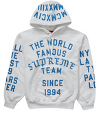 Load image into Gallery viewer, Supreme Team Flocked Hooded Sweatshirt White
