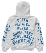 Load image into Gallery viewer, Supreme Team Flocked Hooded Sweatshirt White
