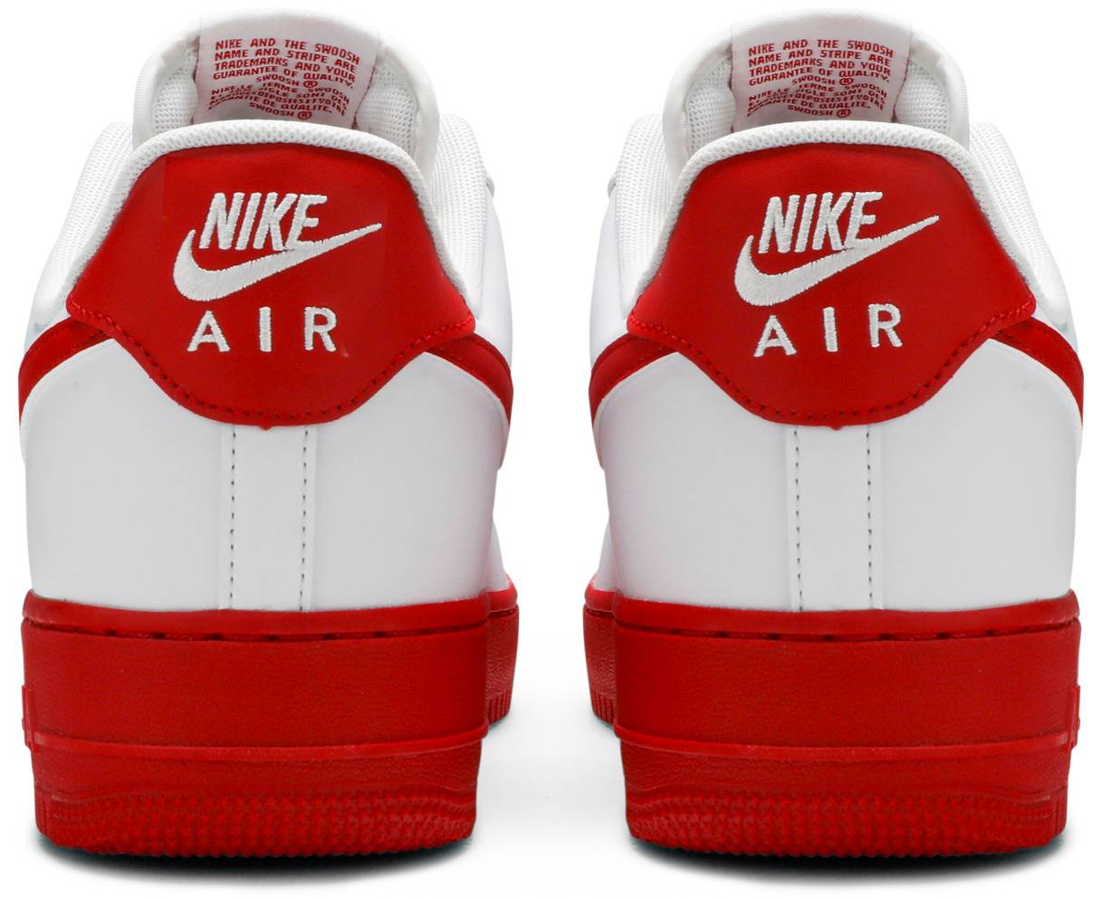 Nike Air Force 1 Low White Red Midsole