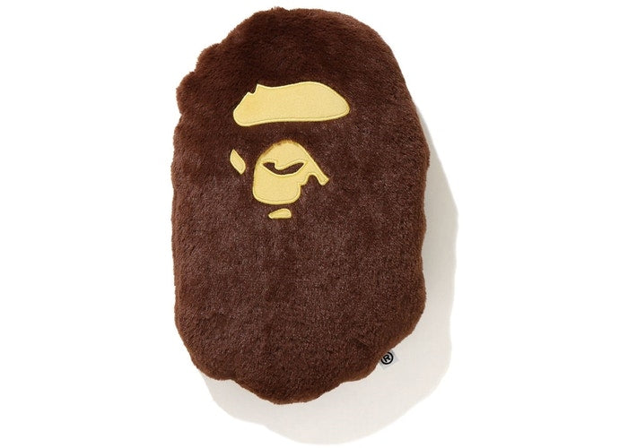BAPE Ape Head Cushion Brown