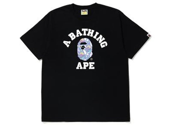BAPE Lightning College Tee Black/Blue