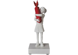 Banksy Bomb Hugger Figure White/Red