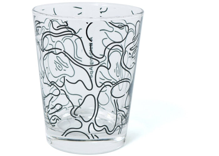 BAPE ABC Neon Glass Cups Clear