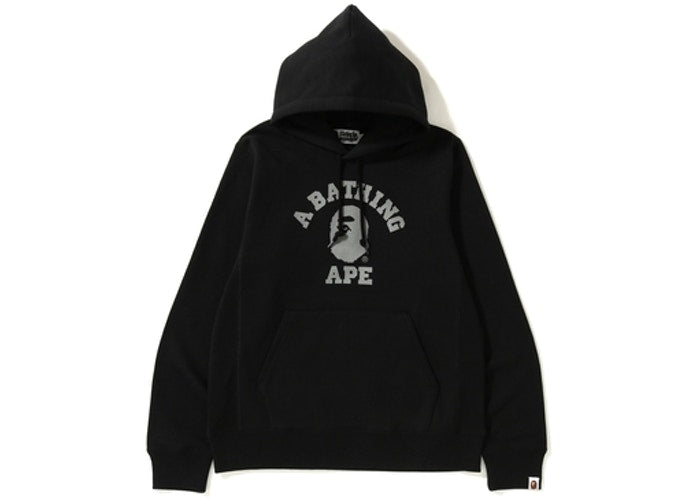 BAPE College Heavy Weight Pullover Hoodie Black