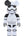 Bearbrick First Order Stormtrooper Executioner 400% White/Black