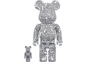 Bearbrick Keith Haring #4 100% & 400% Set White