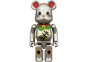 Bearbrick Superalloy Beckoning Cat Silver Plated 2 200%