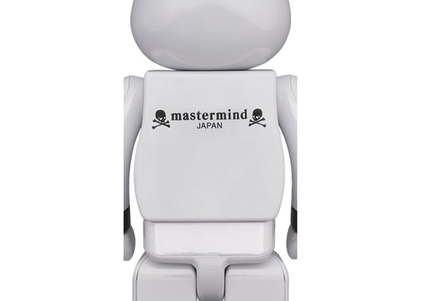 Bearbrick x mastermind JAPAN 100% & 400% Set WHITE CHROME