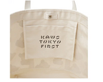 Load image into Gallery viewer, KAWS x Uniqlo Tokyo First Tote Bag Off White
