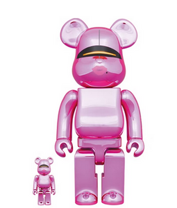 Bearbrick x Hajime Sorayama x 2G 100% & 400% Set Pink Gold Ver.