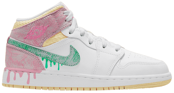 Air Jordan 1 Mid SE GS 'Paint Drip'