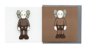 KAWS Companion Greeting Card (With Puffy Sticker)Brown