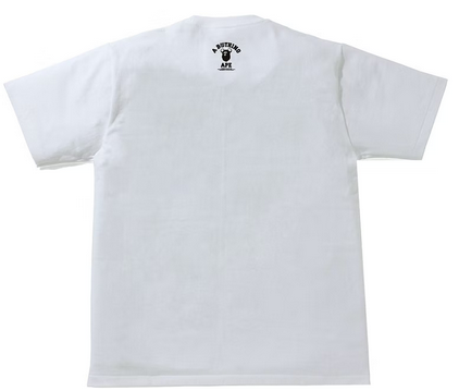 BAPE x Medicom Toy Bearbrick Camo Bear Busy Works Tee White/Black