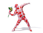 Load image into Gallery viewer, Banksy Brandalism x BAPE Flower Bomber Figure Pink
