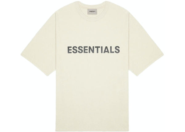 FEAR OF GOD ESSENTIALS 3D Silicon Applique Boxy T-Shirt Buttercream