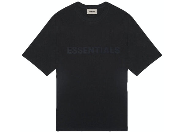 FEAR OF GOD ESSENTIALS 3D Silicon Applique Boxy T-Shirt Dark Slate/Stretch Limo/Black