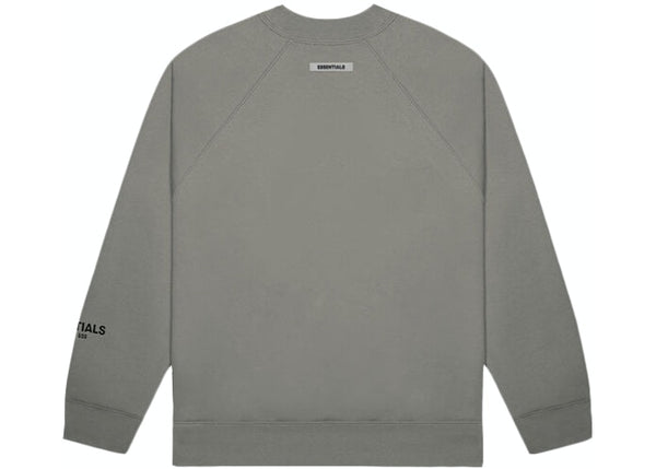 FEAR OF GOD ESSENTIALS 3D Silicon Applique Crewneck Gray Flannel/Charcoal