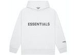 Load image into Gallery viewer, FEAR OF GOD ESSENTIALS 3D Silicon Applique Pullover Hoodie White
