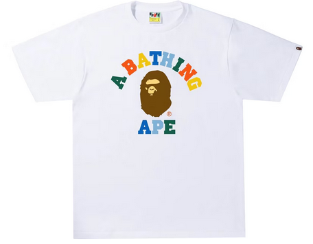 BAPE Colors College Tee (SS22) White