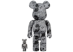 Load image into Gallery viewer, Bearbrick x Keith Haring x Disney Mickey Mouse 100% &amp; 400% Set
