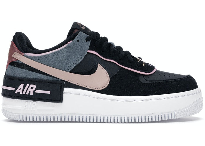 Nike Air Force 1 Shadow Black Light Arctic Pink Claystone Red (W)