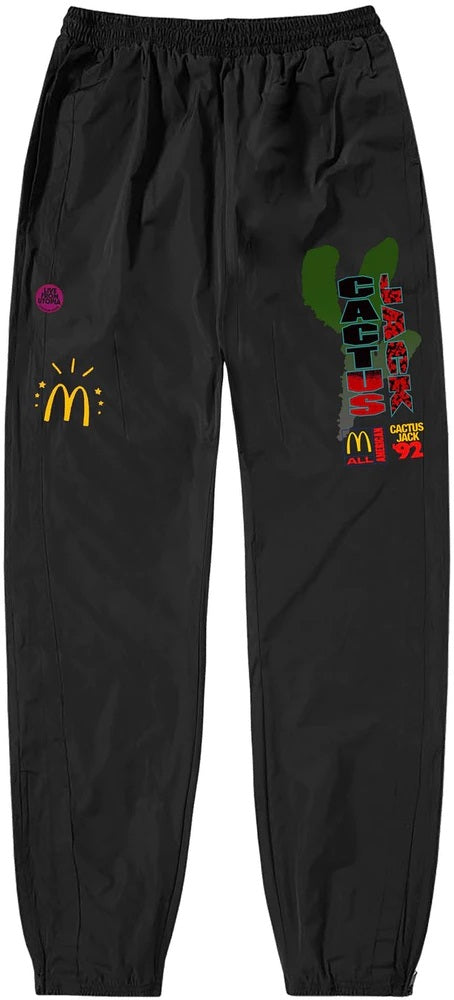 Travis Scott x McDonald's All American '92 Nylon Pants Black