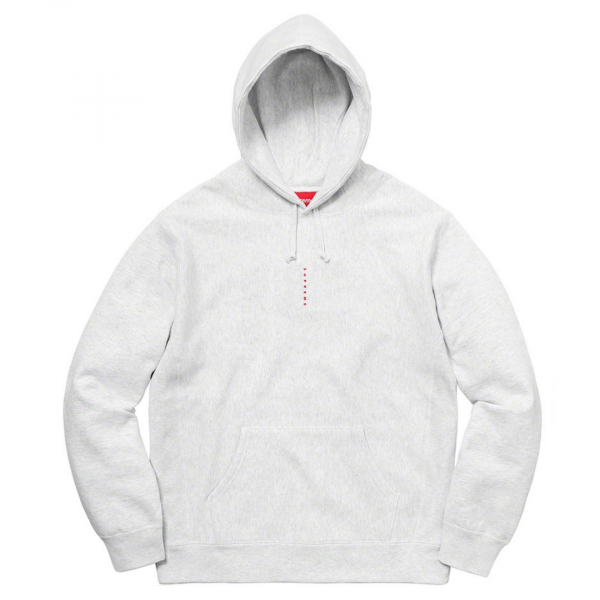 Supreme Micro Logo Hooded Sweatshirt Ash Grey