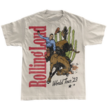 Load image into Gallery viewer, RL Rodeo World Tour 23 Cream Tee
