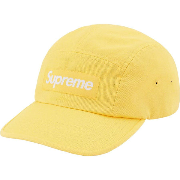Supreme Washed Chino Twill Camp Cap Light Yellow