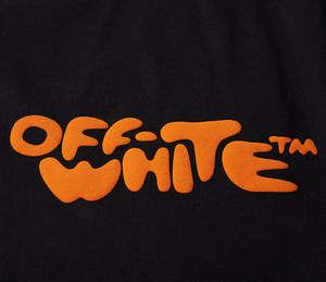OFF-WHITE Bubble Logo Tee Black/Orange
