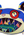 Takashi Murakami x ComplexCon Ursa Pillow Blue