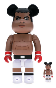 Bearbrick Muhammad Ali 100% & 400% Set Brown