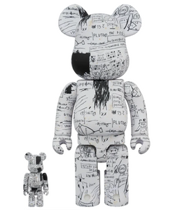 Bearbrick Jean-Michel Basquiat 3 100% & 400% Set White