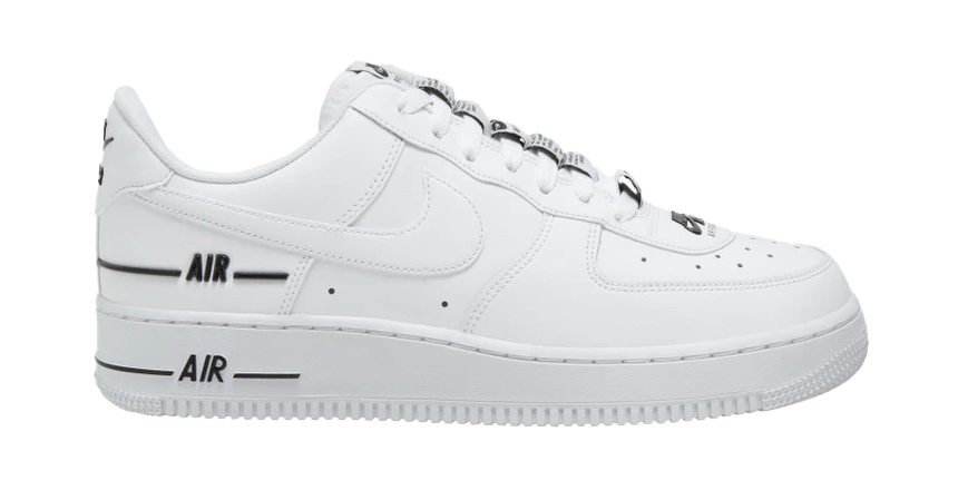 Nike Air Force 1 Low Double Air Low White Black (GS)