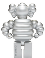 Load image into Gallery viewer, KAWS Chum Kubrick 400% Silver
