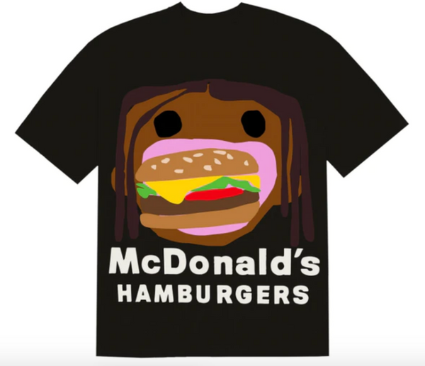 Travis Scott x CPFM 4 CJ Burger Mouth T-Shirt Black