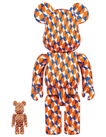 Load image into Gallery viewer, Bearbrick Barry McGee + Apple Watch Sports Band 44mm 100% &amp; 400% Set Orange
