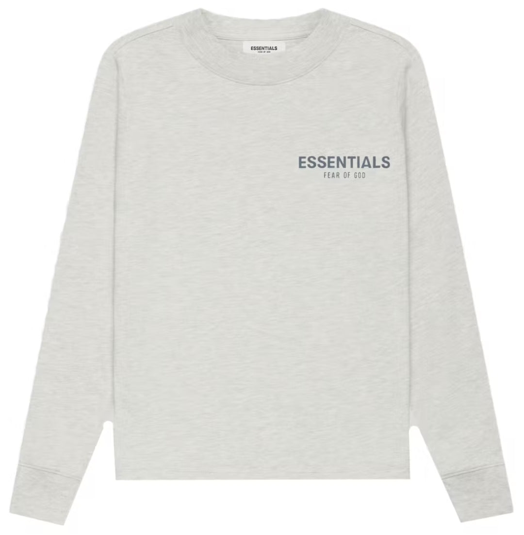Fear of God Essentials Long Sleeve T-shirt Oatmeal Heather/Light Heather Oatmeal