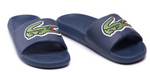 Load image into Gallery viewer, Lacoste Croco Slide Navy

