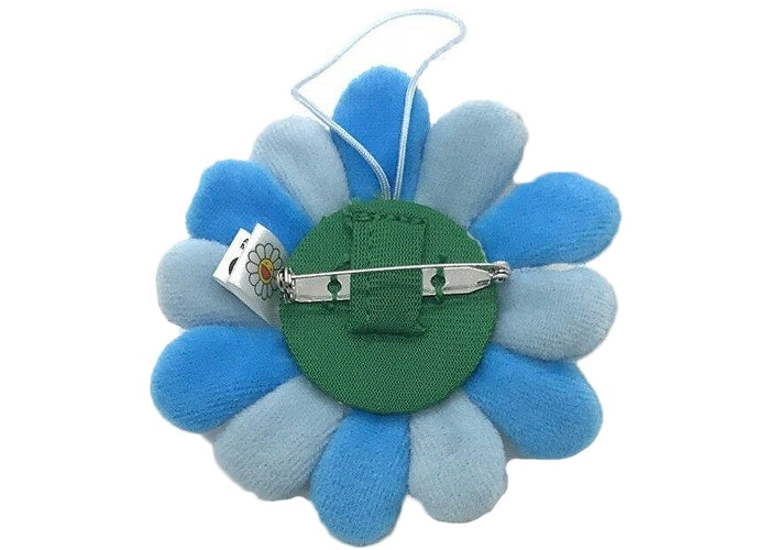 Takashi Murakami Flower Plush Pin Blue