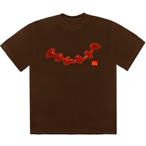 Travis Scott x McDonald's Ketchup Brown T-Shirt