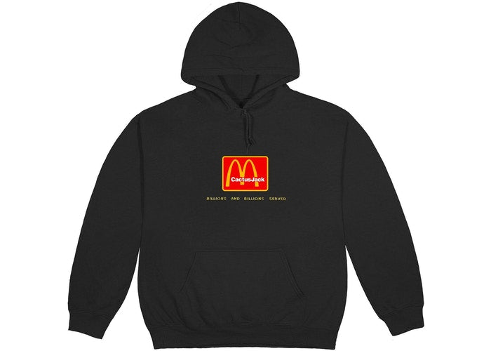 Travis Scott x McDonald's Billions Served Hoodie Washed Black