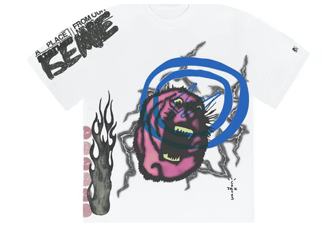 Travis Scott Cactus Jack For Fragment Sunrise TeeWhite
